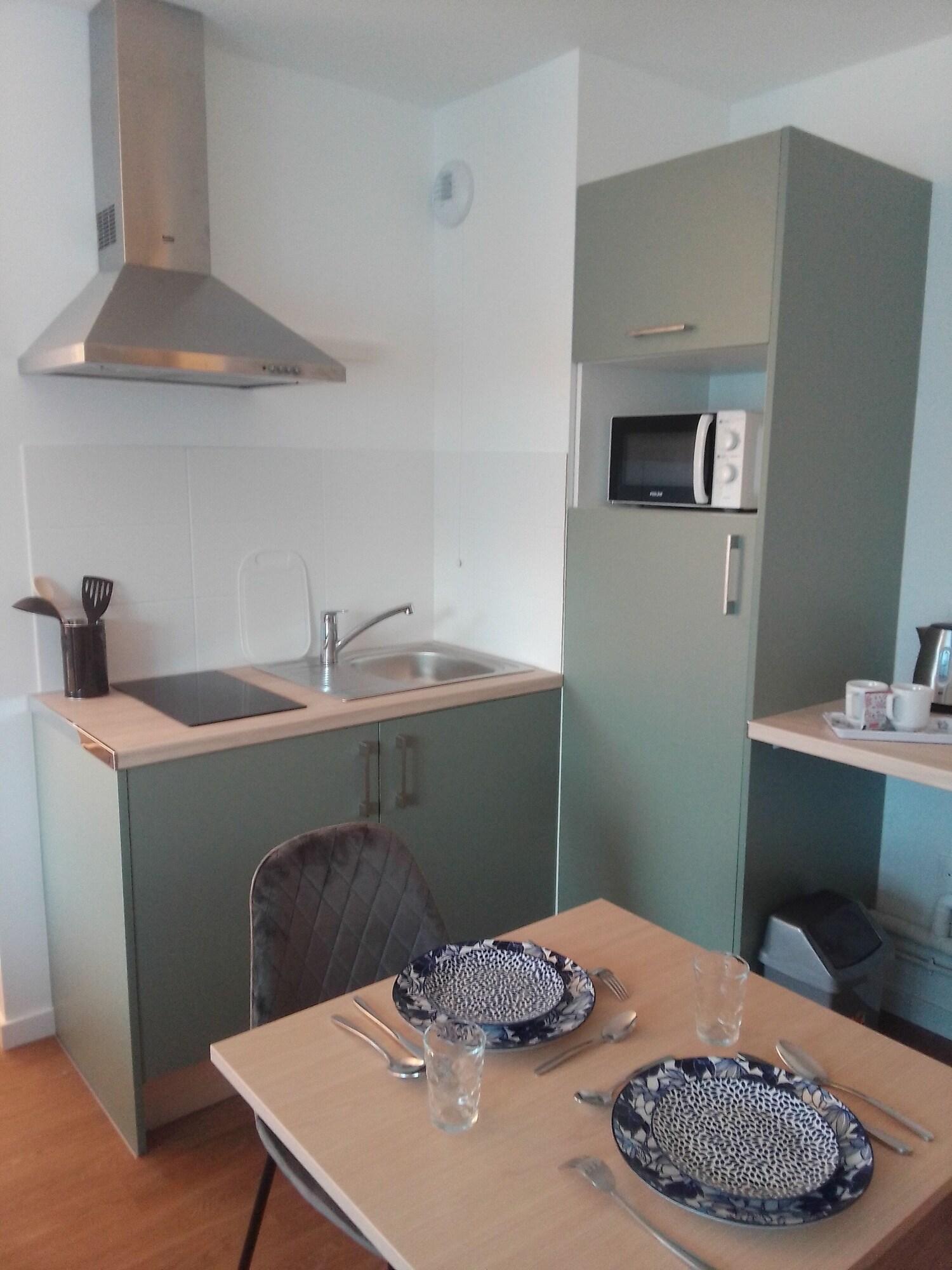 Equipamiento de Habitación Zenao Appart'hôtels Boulogne-sur-Mer - La Rose des Vents