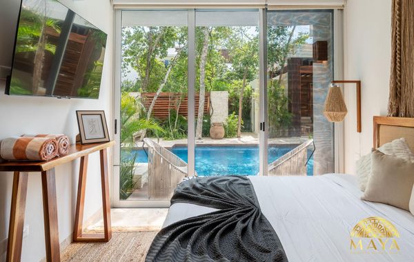 NHOA 107A Lux 2BR Condo Pool access in Aldea Zama - Hoteles cerca de Playa Las Palmas en Tulum