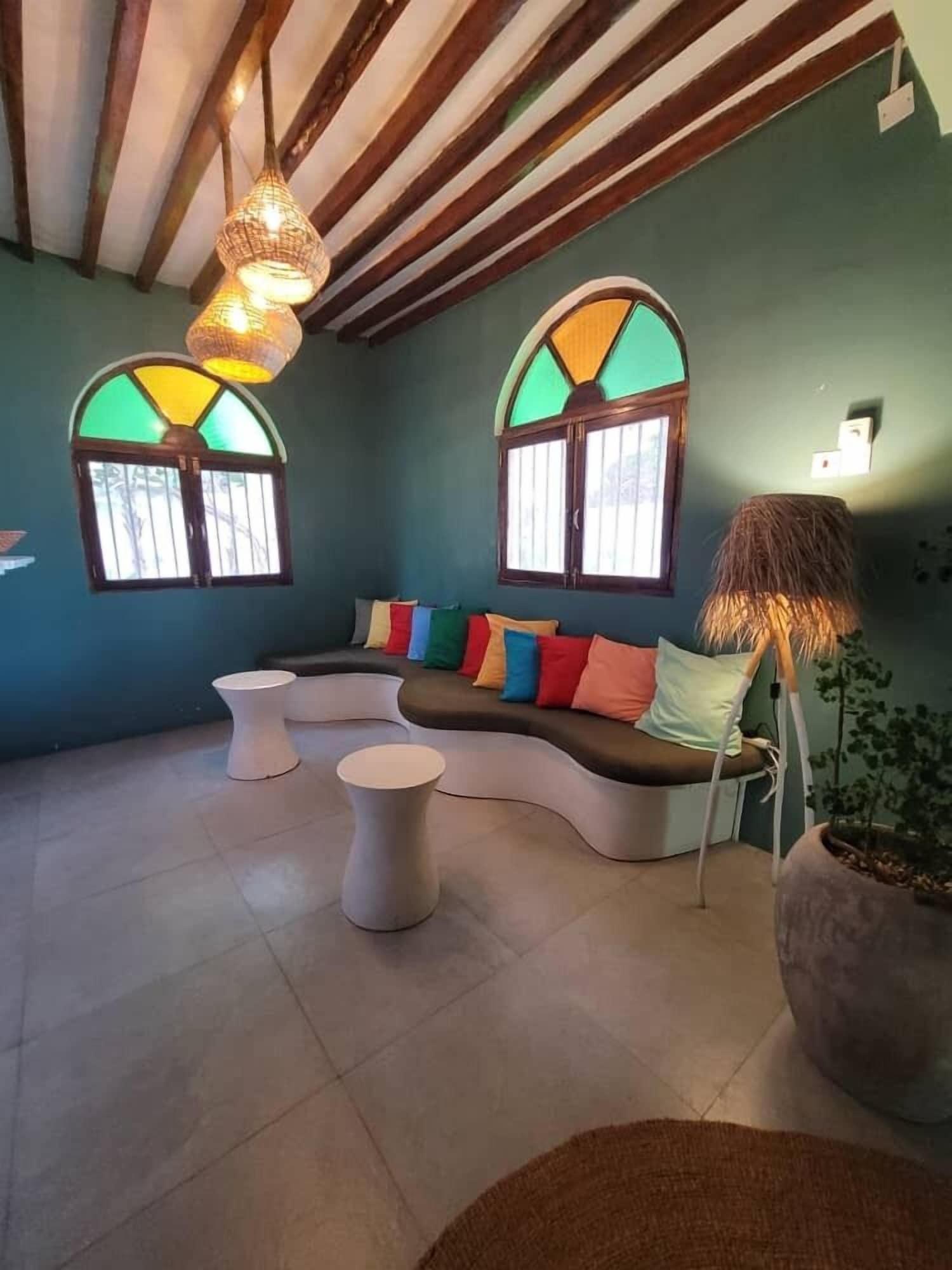 Vista do lobby Sand and Sunset JGM Hotel Paje