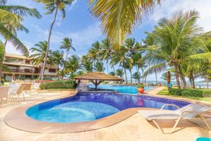 Renta Vacacional - PF89 Apartamento 3 Suítes Pé na Areia, Vista Mar, Vivendas do Farol - Praia do Forte