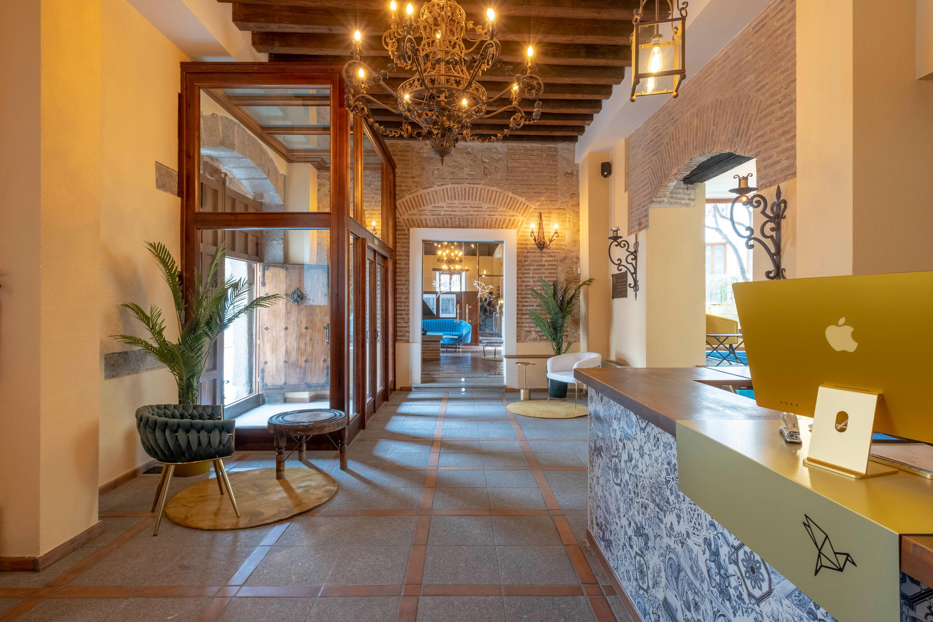 Vista Lobby Hotel Cetina Palacio Ayala Berganza.