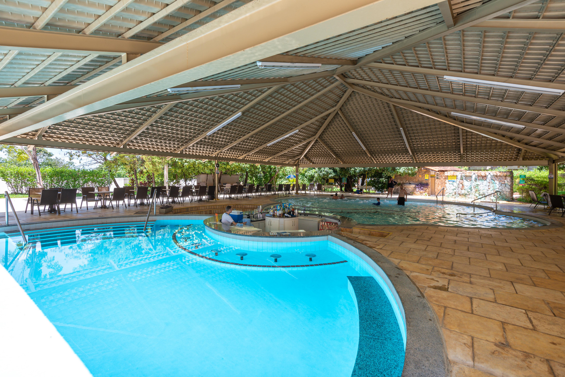 Vista Piscina DiRoma Thermas - Direto com o Grupo DiRoma - acesso ao Acqua Park com café da manhã