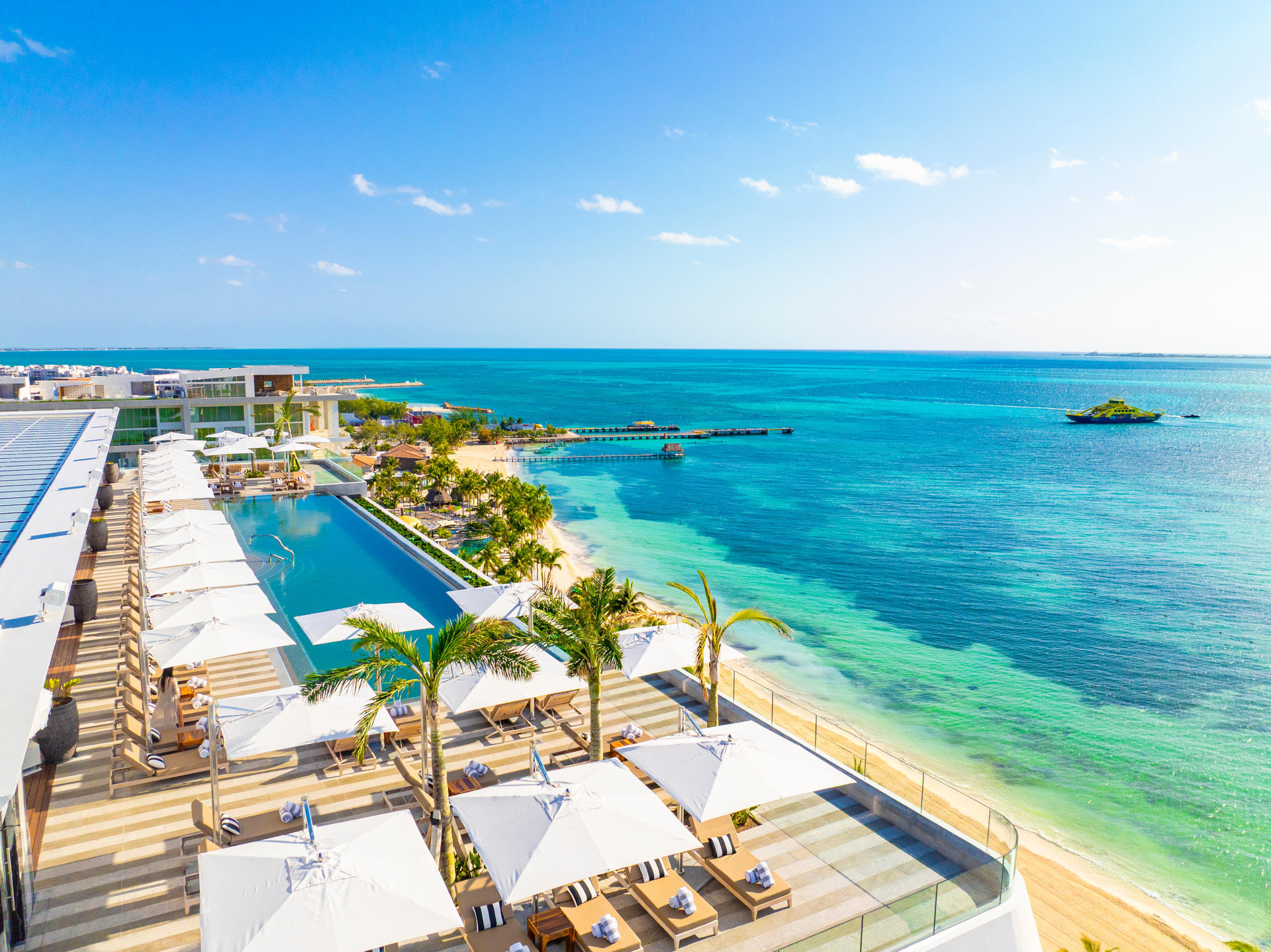 Vista Piscina Hotel Mousai Cancun Adults Only