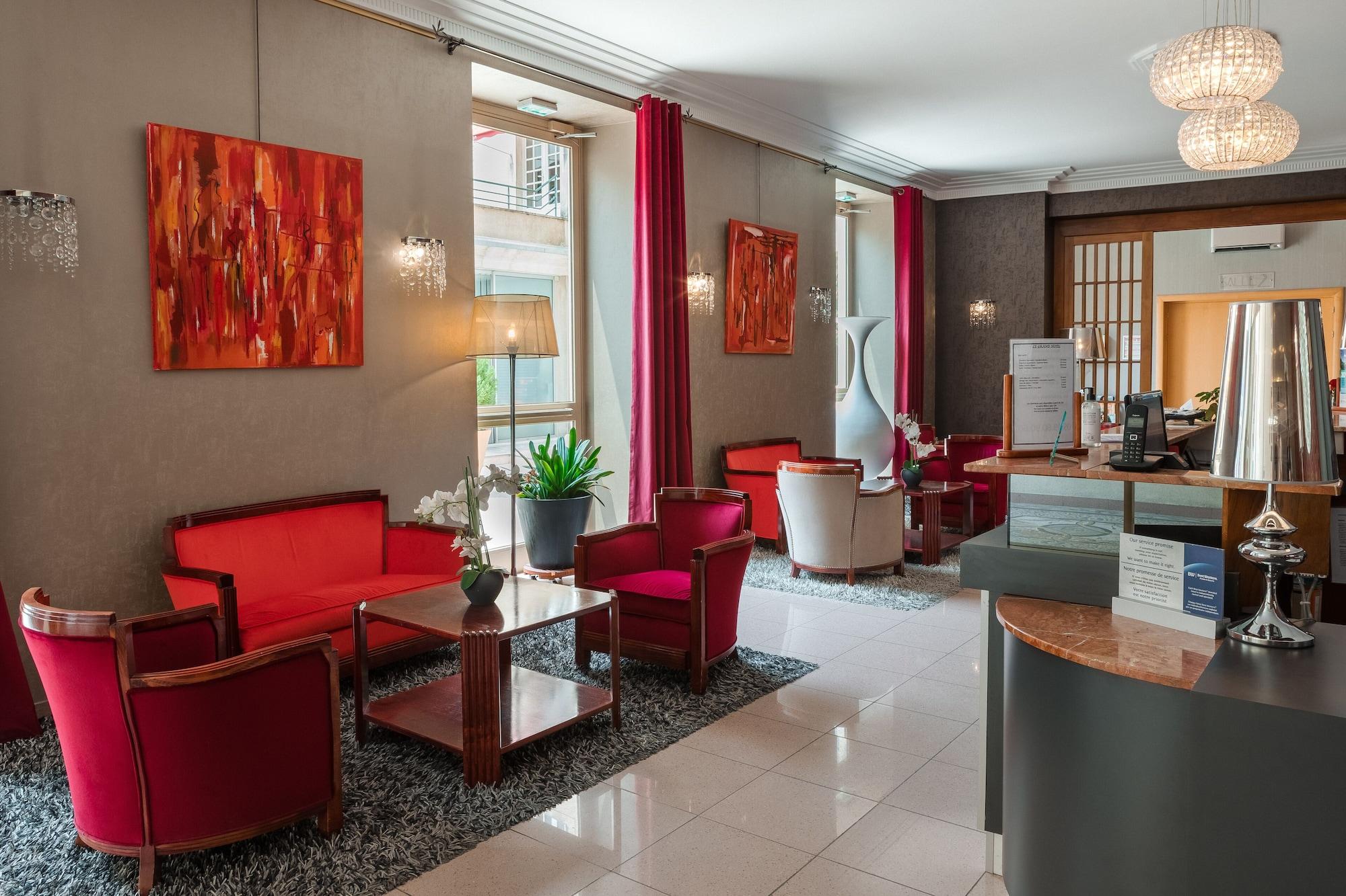 Vista Lobby Best Western Poitiers Centre Le Grand Hotel