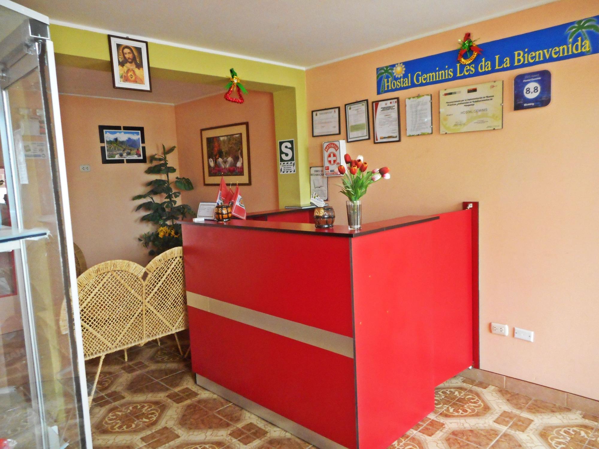 Vista Lobby Hostal Geminis