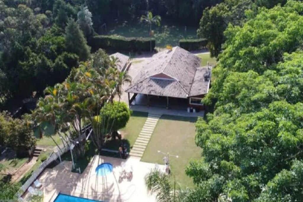 Vista Piscina Pousada Casa Guacuri