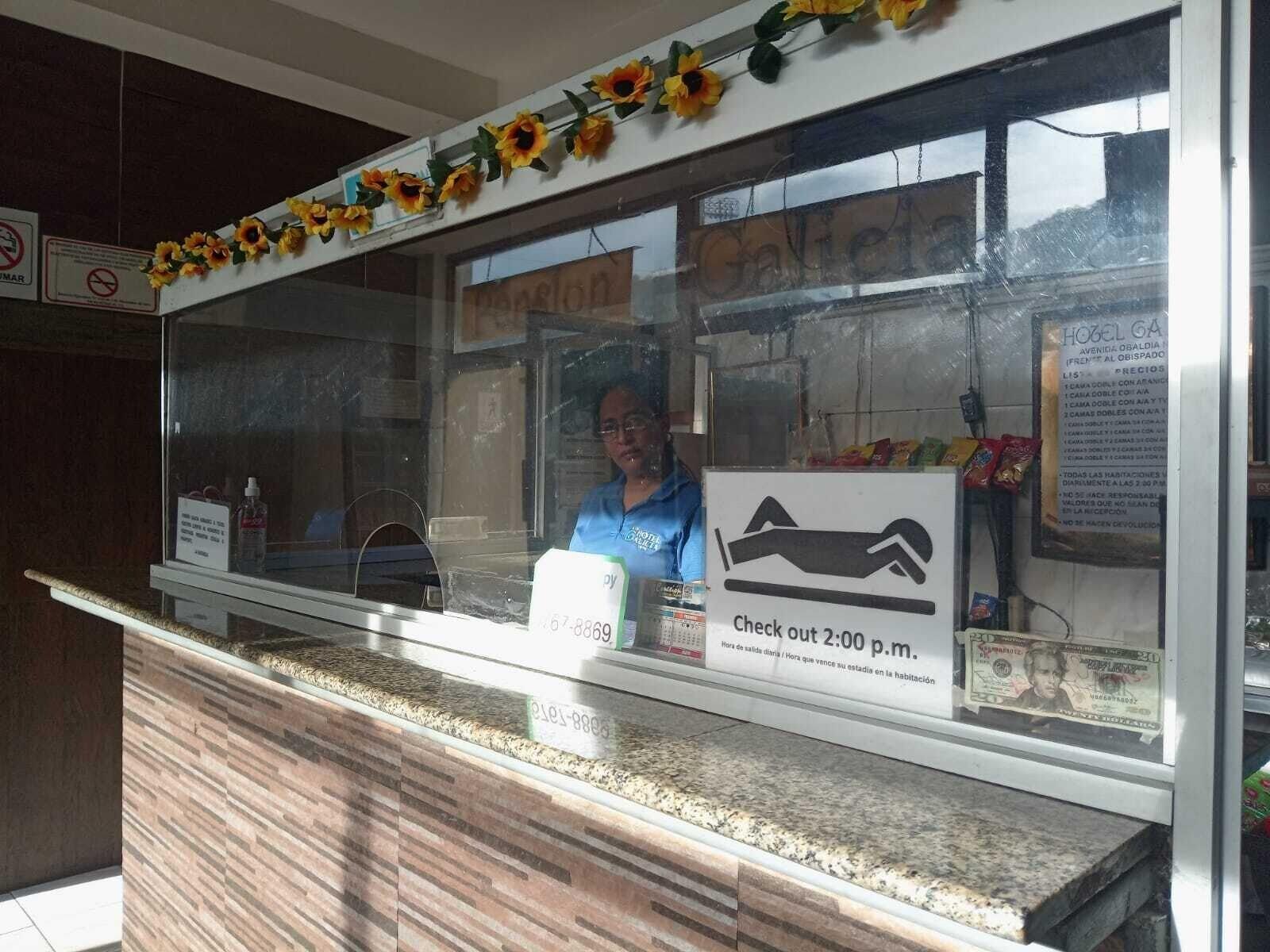 Vista Lobby Pensión Galicia