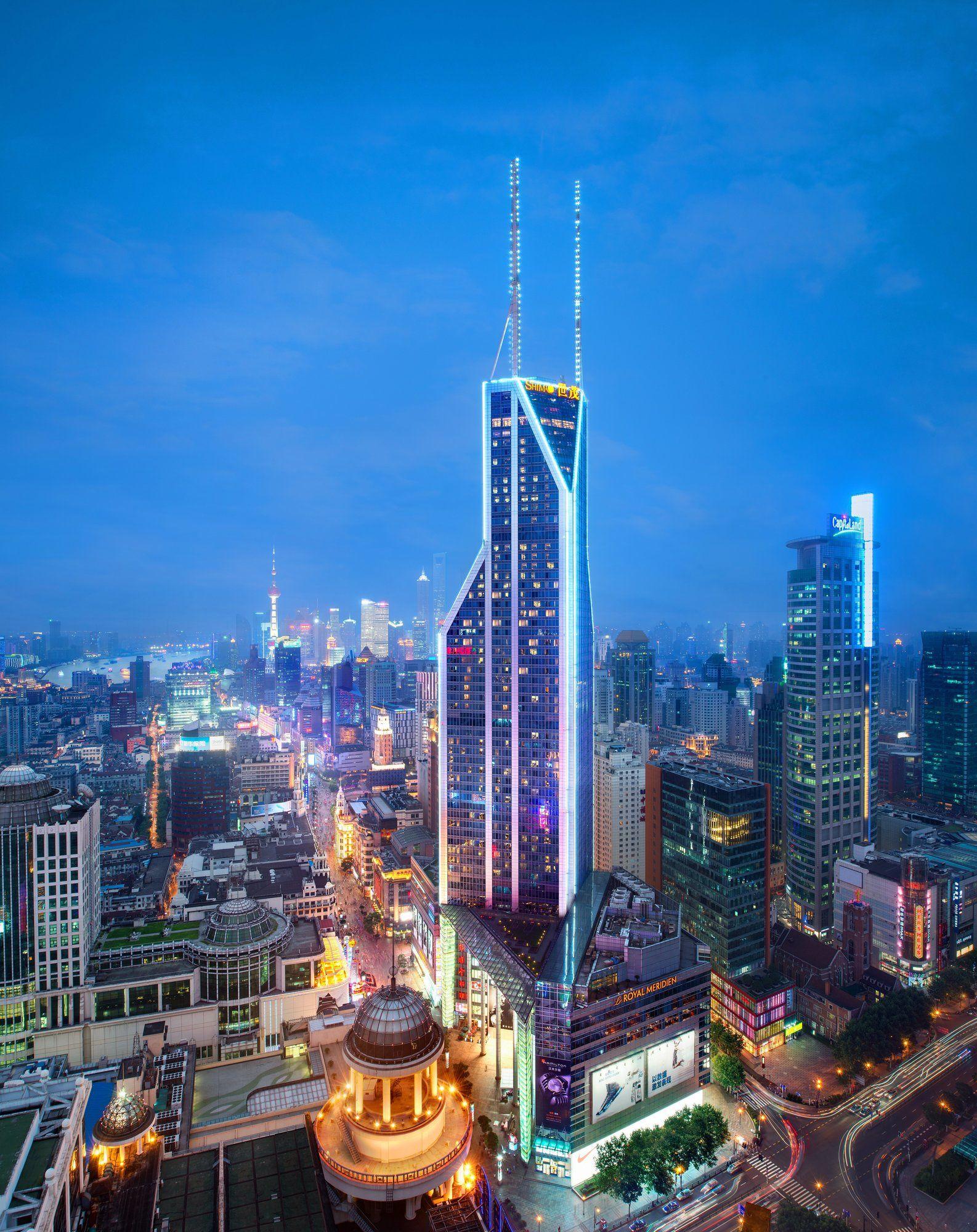 Vista da fachada Le Royal Meridien Shanghai