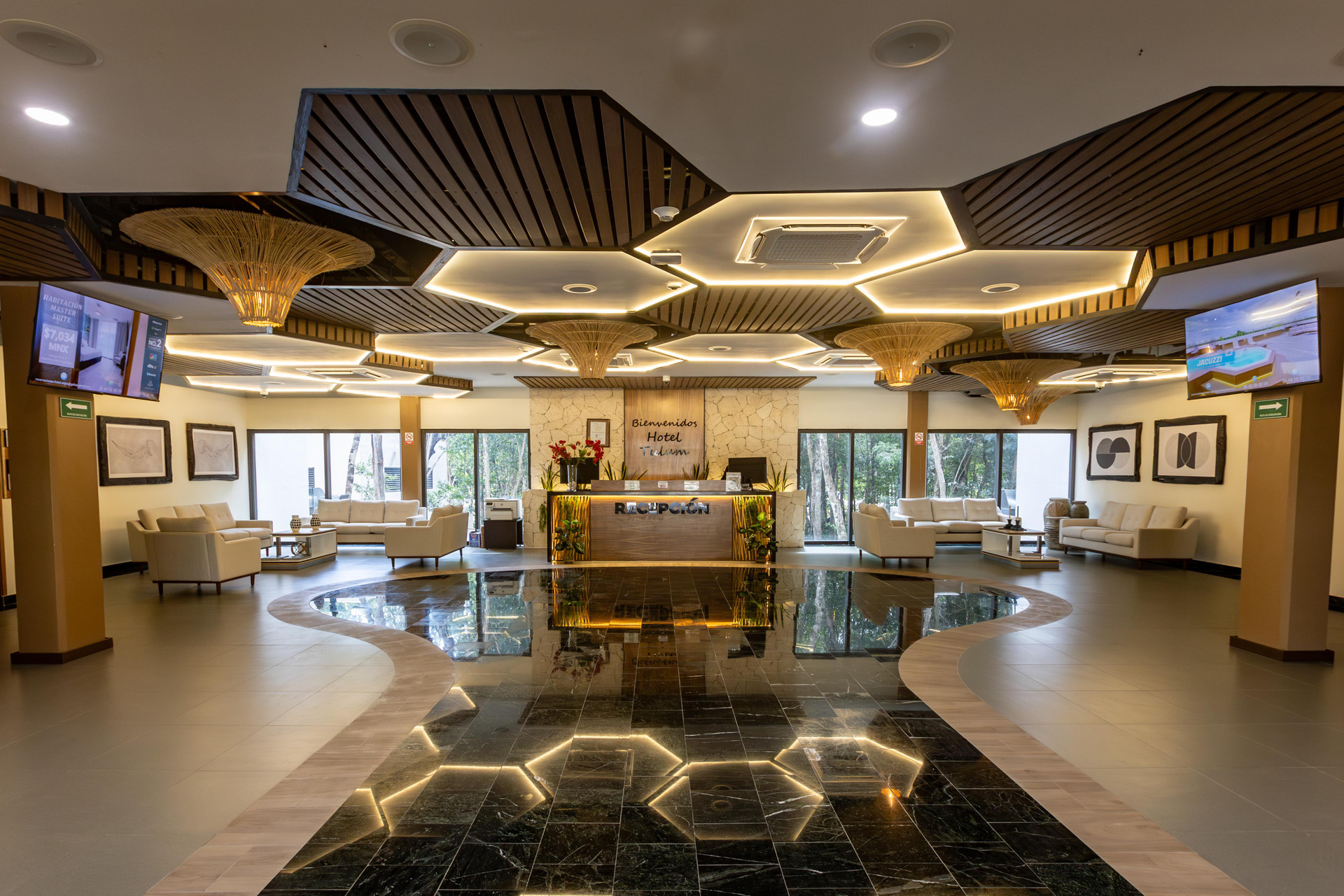 Vista Lobby Hotel Mundo Maya Tulum Aeropuerto