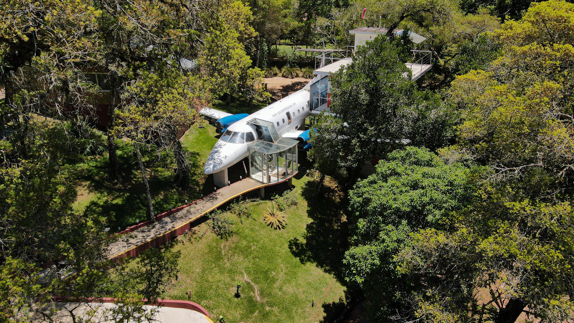 Vista aérea Viviê Pousada