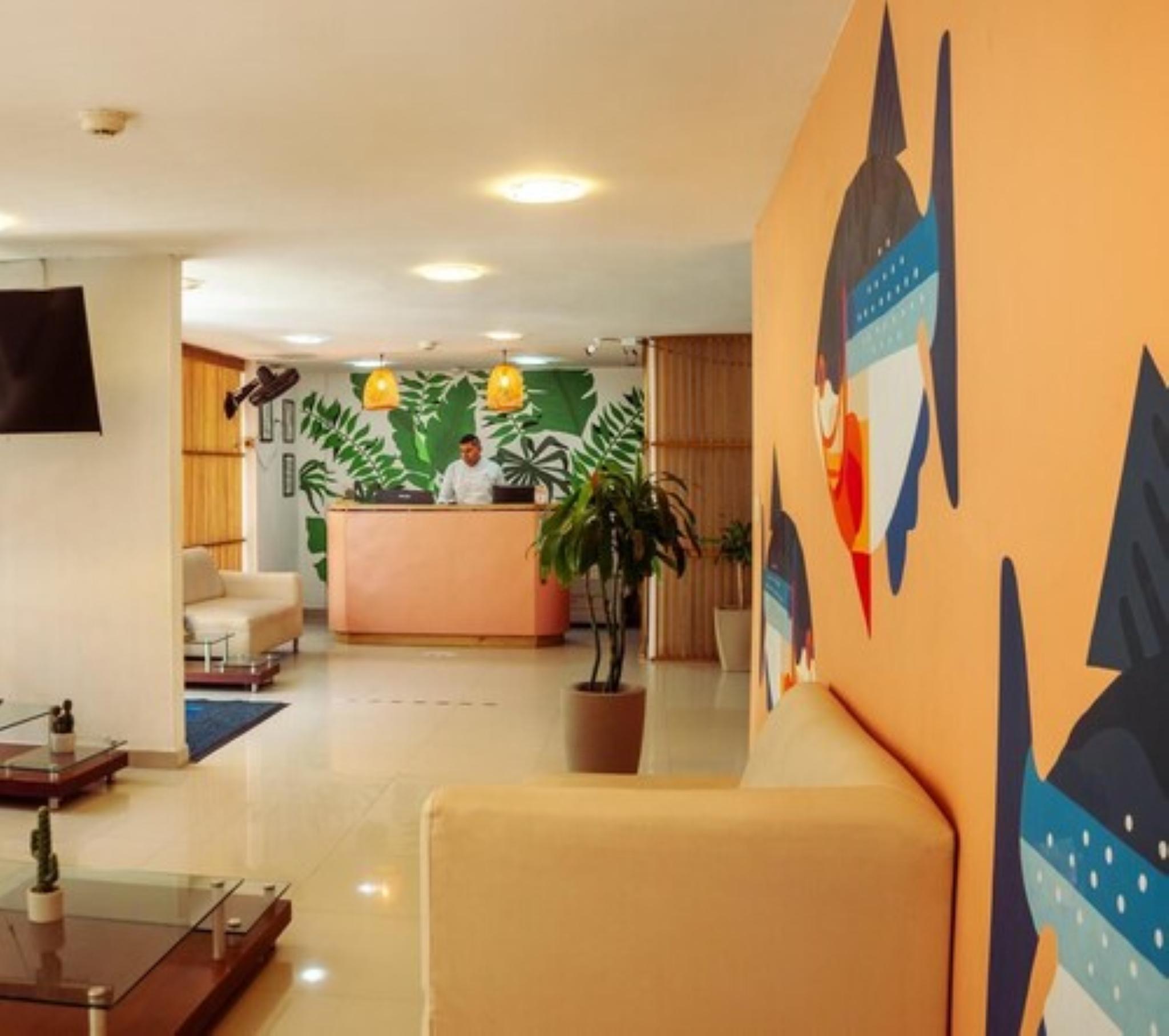 Vista Lobby TAMA Hotel Santa Marta