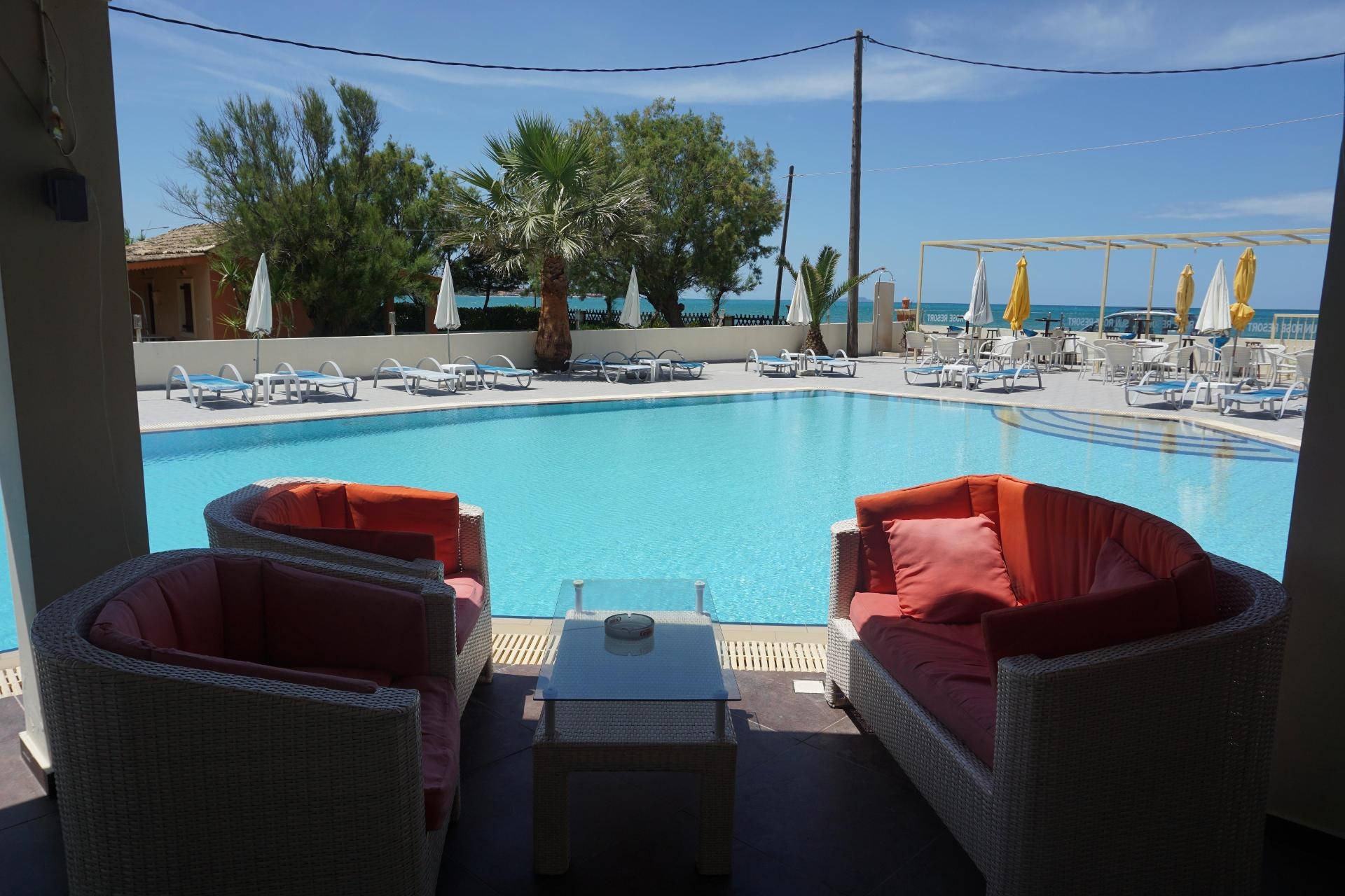 Vista Lobby SunRose Beach Aparthotel