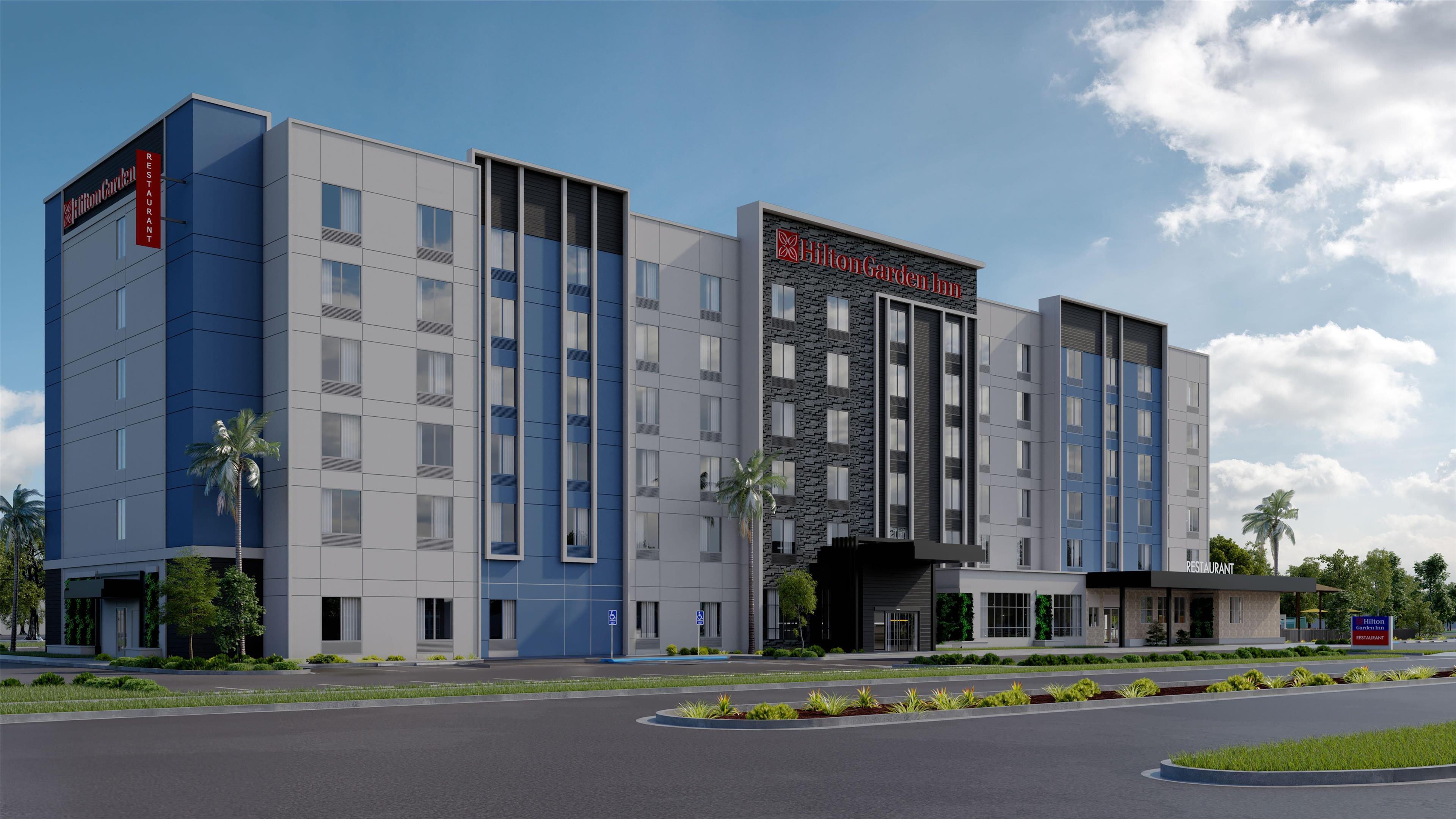 Vista Exterior Hilton Garden Inn Cape Canaveral near Cocoa Beach