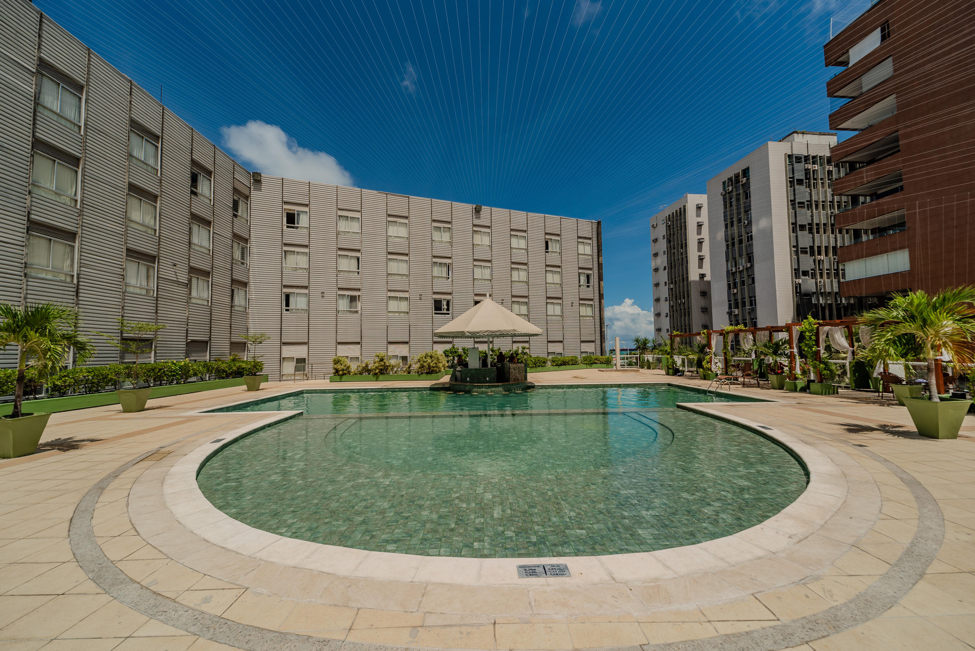 Vista Piscina Oásis Atlântico Imperial & Fortaleza