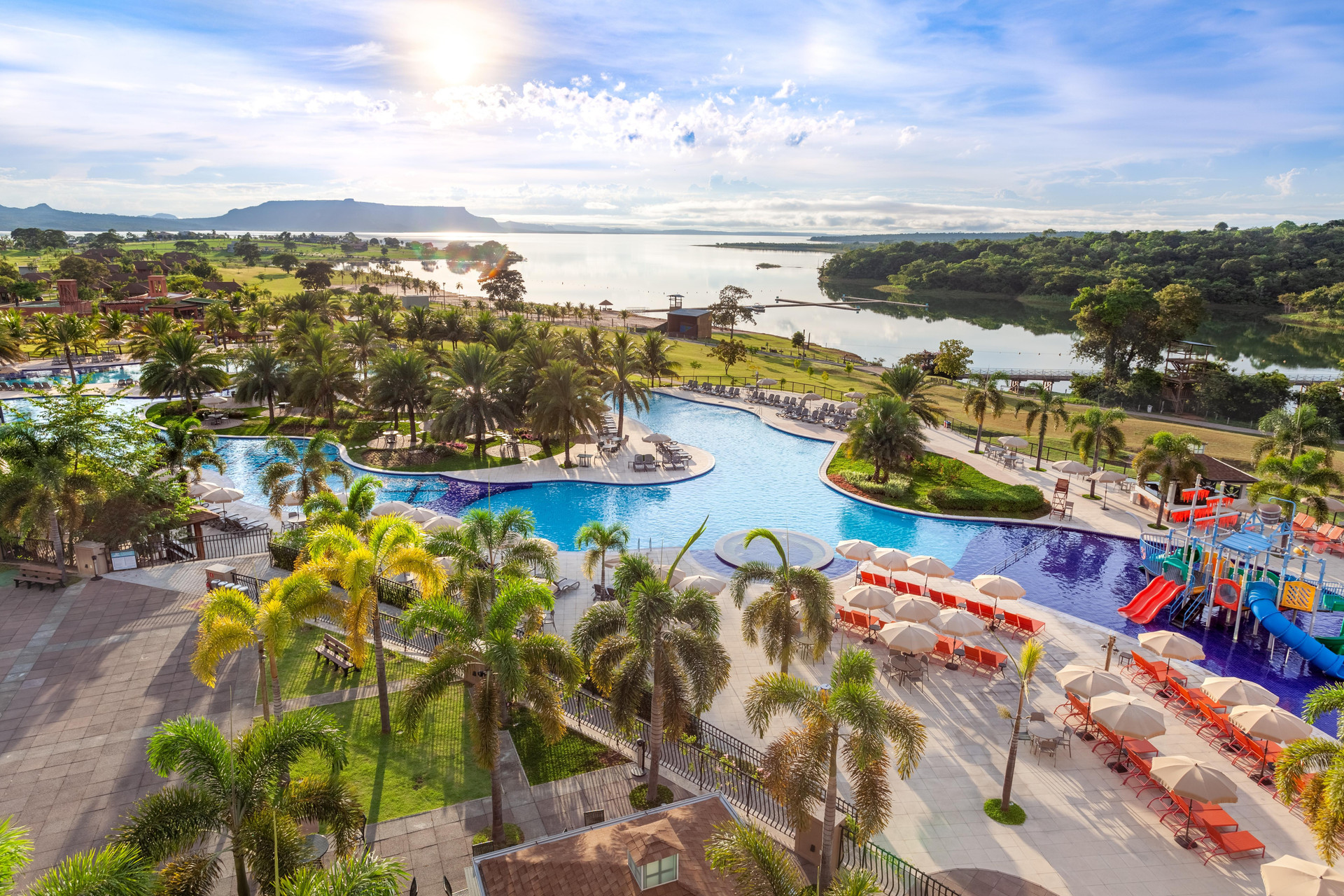 Vista Piscina Malai Manso Resort Iate Convention & Spa
