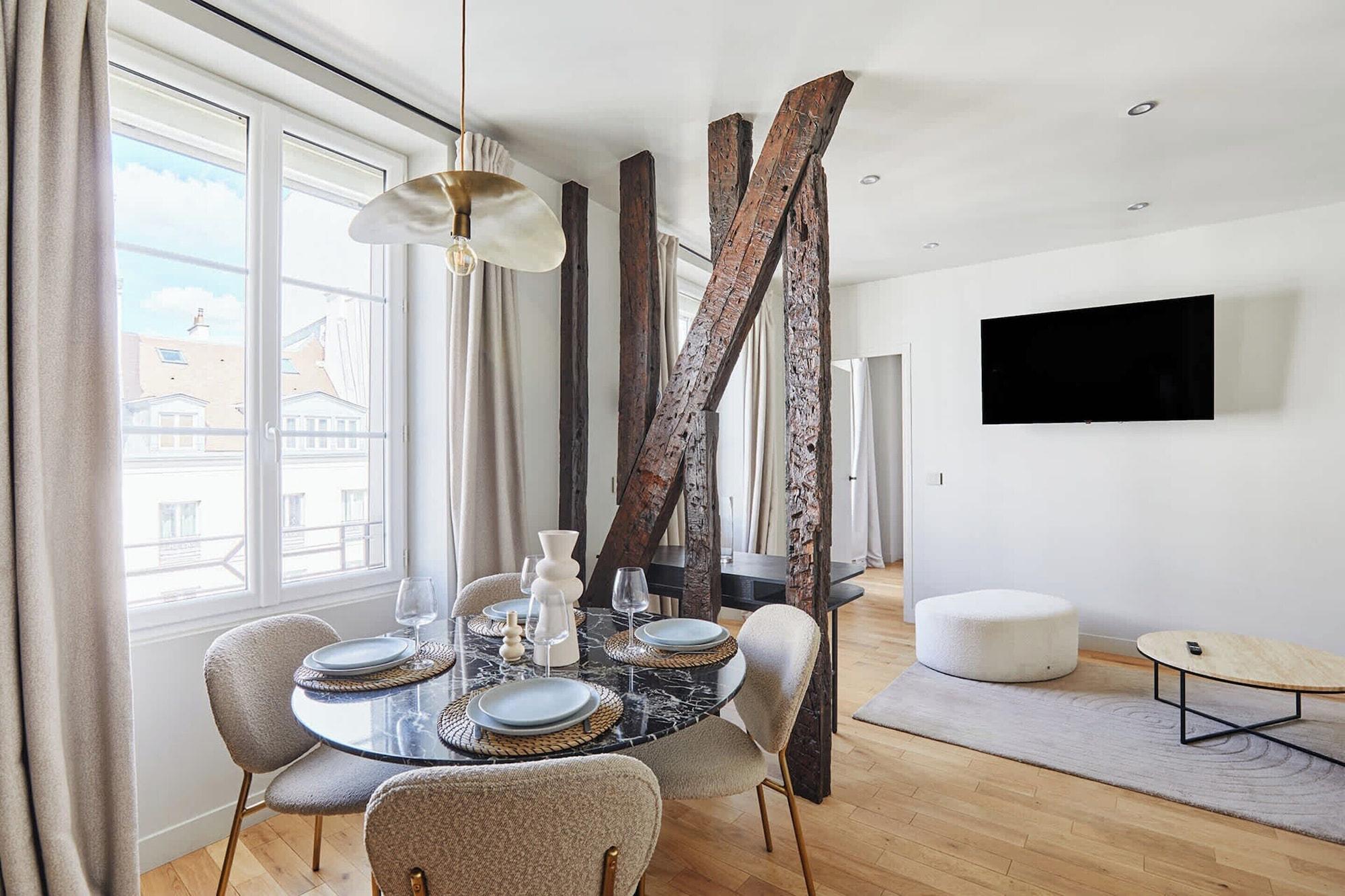 Restaurant Charming 1bdr AC Le Marais Centre de Paris