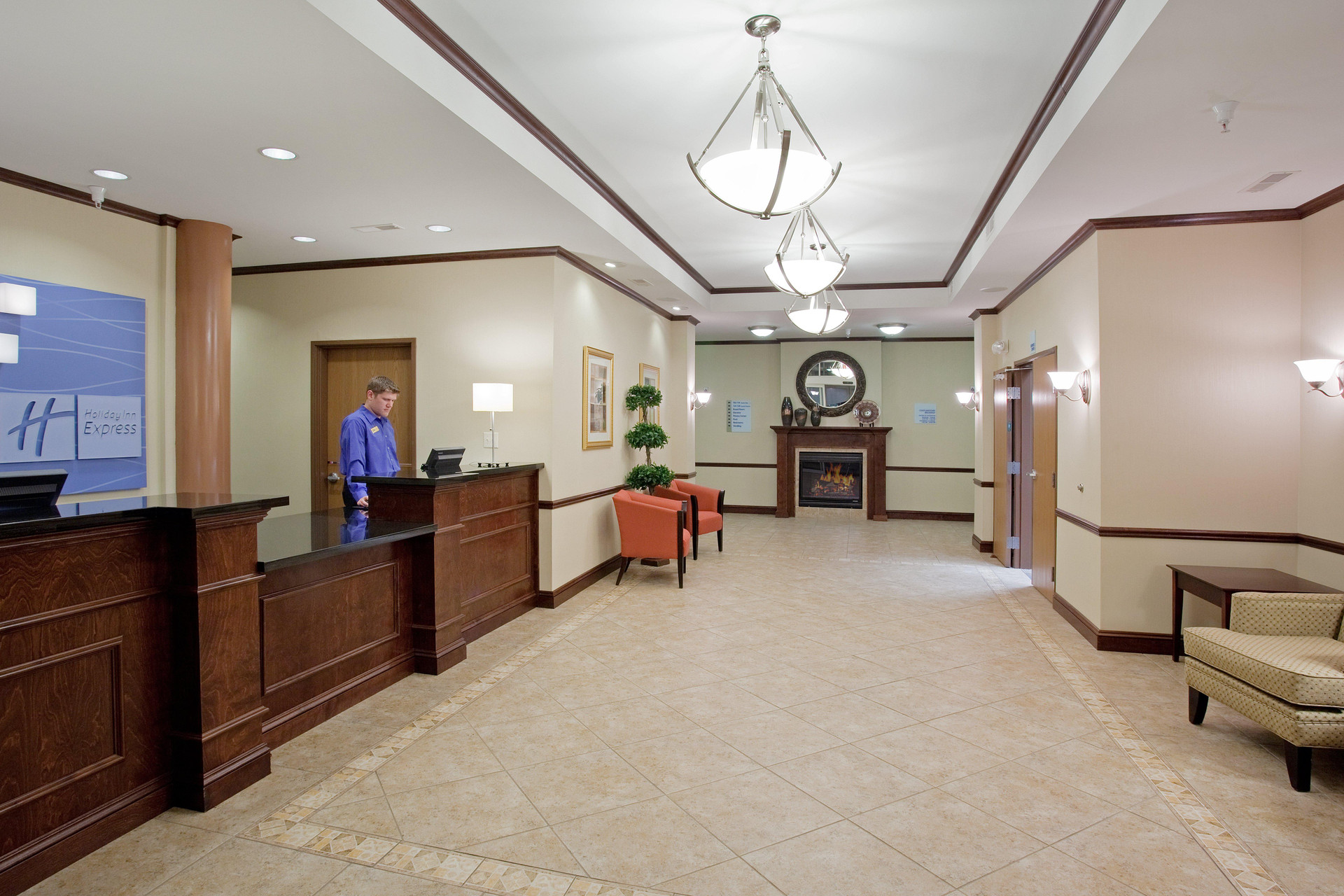 Vista Exterior Holiday Inn Express and Suites Buffalo