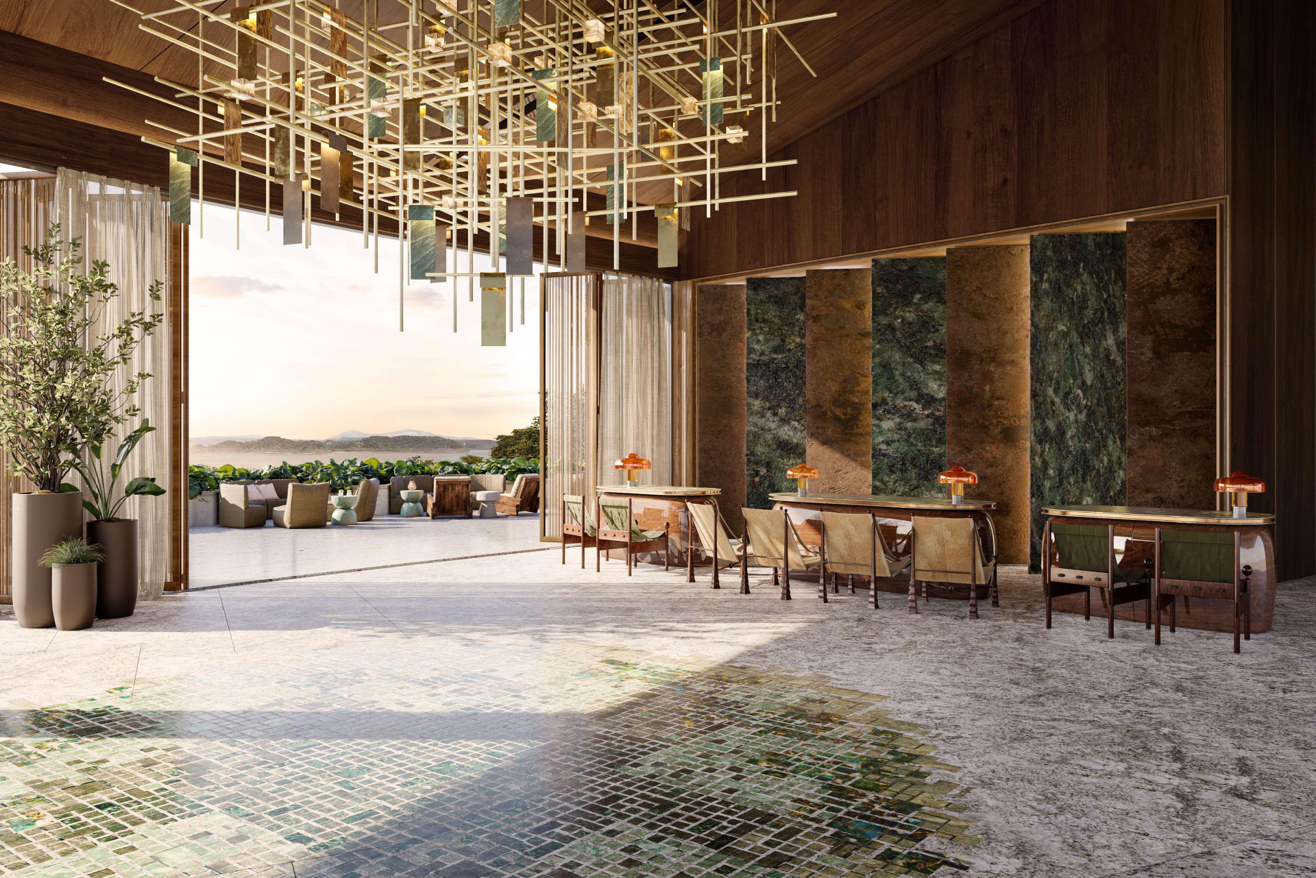 Vista Lobby Waldorf Astoria Costa Rica Punta Cacique